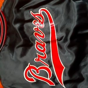 Vintage Locker Line ATL Braves Varsity Jacket Sz L